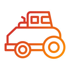 Road Roller Icon Style