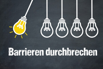 Fototapeta premium Barrieren durchbrechen 