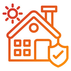 Home Insurance Icon Style