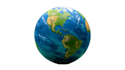 Globe isolated on white, PNG