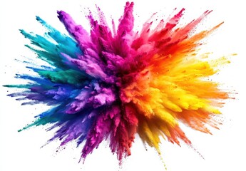 Obraz premium Vivid Color Explosion of Pigments Creating a Bright, Dynamic Abstract Background for Artistic and Creative Projects