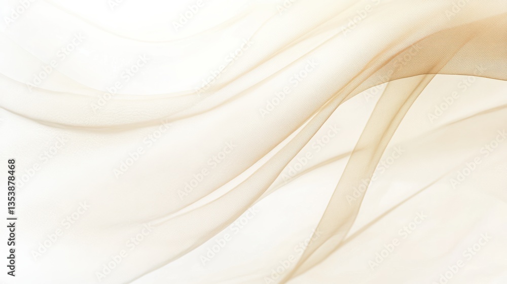 Poster elegant flowing fabric textures in soft beige tones for stylish backgrounds and design projects