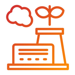 Green Factory Icon Style