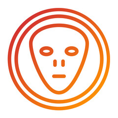 Obraz premium Extraterrestrial Icon Style