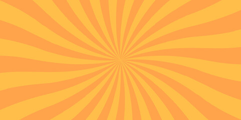 orange and red retro with sunburst pattern colorful design. Vintage sunrays illustration swirl grunge backdrop line. sun beam vector banner design and comic burst gradient concept pattern.
