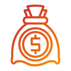 Money Bag Icon Style