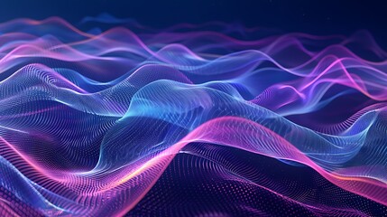 colorful abstract futuristic smoky  wave background image wallpaper generative AI