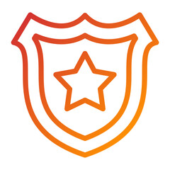 Police Badge Icon Style