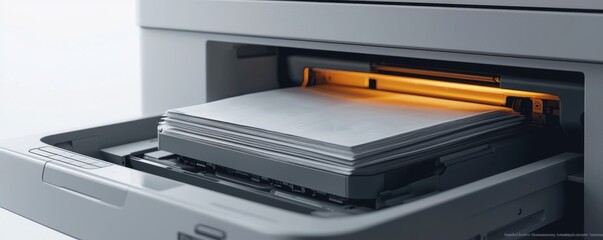 Printer paper feeding mechanism.