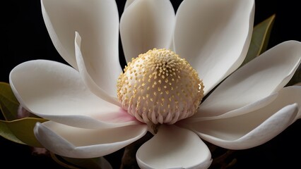 Macro Shot of Magnolia Flower