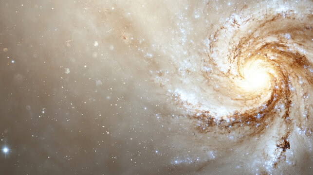 stunning spiral galaxy with swirling arms and bright core, showcasing beauty of universe and its celestial wonders