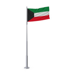 Flag of kuwait fly wave flutter
