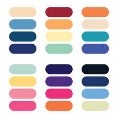 Abstract color palette Color swatches