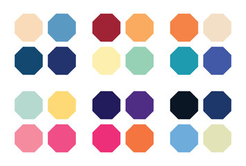 Abstract color palette Color swatches	