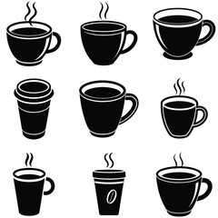 Obraz premium set of coffee cups