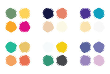 Abstract color palette Color swatches	