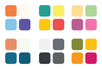 Abstract color palette Color swatches	