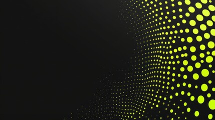 Abstract green dots curve background design