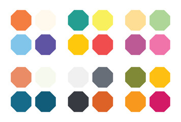 Abstract color palette Color swatches	