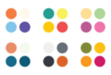 Abstract color palette Color swatches	
