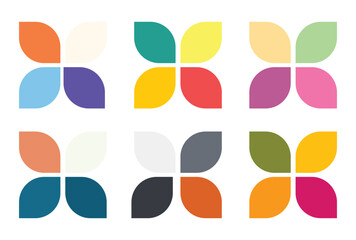 Abstract color palette Color swatches	