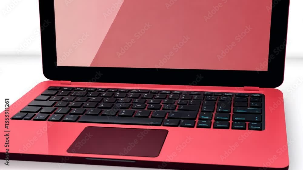 Poster flat icon of a laptop computer design for modern applications generative ai