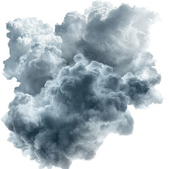  Storm clouds on transparent background