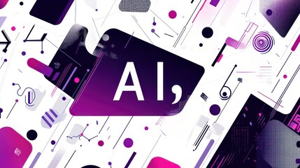 Abstract AI technology background