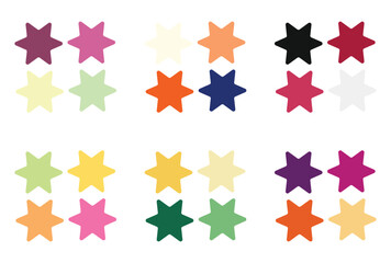 Obraz premium Abstract color palette Color swatches 