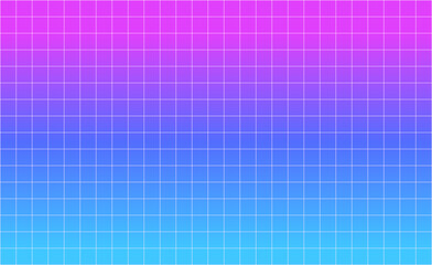 Neon pink purple light blue grid pattern gradient vector background	
