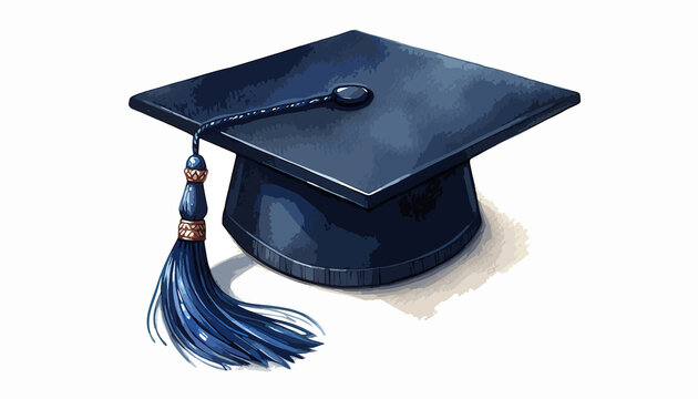 Blue Clip Art Graduation Cap