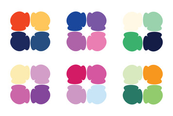 Abstract color palette Color swatches	