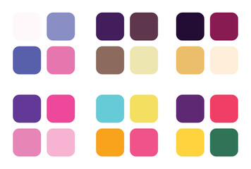 Abstract color palette Color swatches	