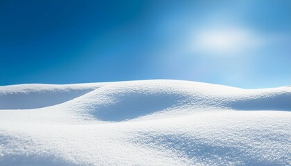 Obraz premium actual simple white snow sparkling in iciness daylight flat snow go with the flow with transparent historical past
