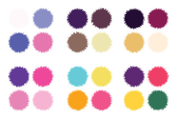 Abstract color palette Color swatches