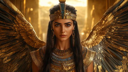 Cleopatra Ascends the Throne in a Grand Egyptian Court