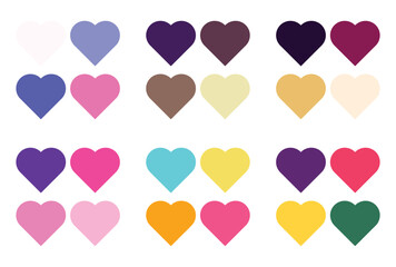 Abstract color palette Color swatches	