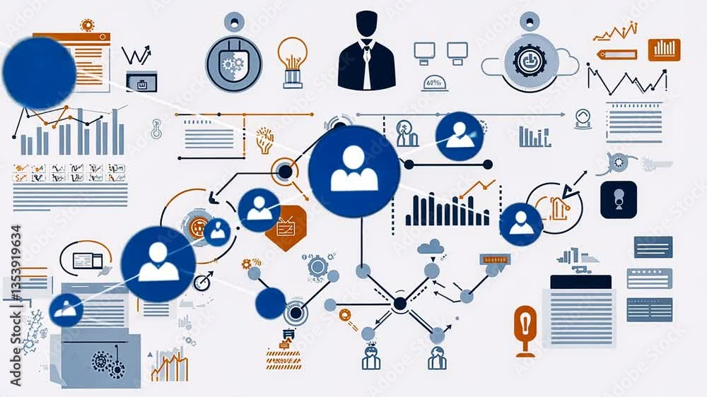 Poster data visualization tools for business analysis and insights generative ai