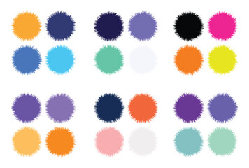 Abstract color palette Color swatches	