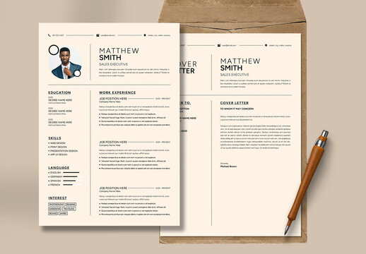 Minimal And Clean Resume Layout