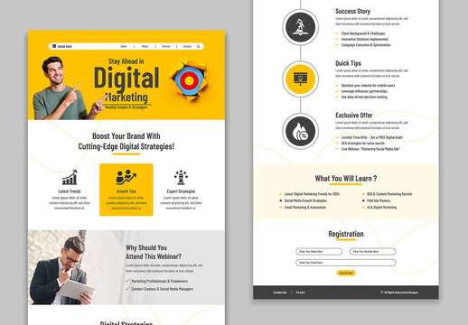 Promotional Email Newsletter Layout Design For Digital Marketing Agency