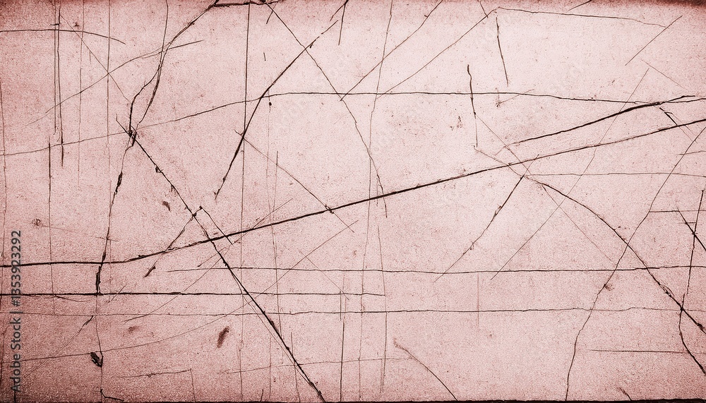 Aufkleber grunge scratched metal texture with chaotic intersecting lines, industrial distressed background for