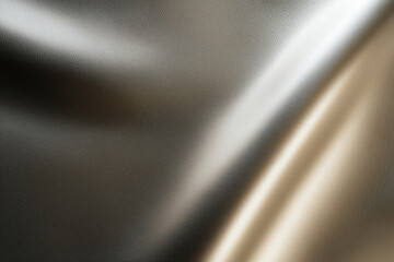 Shiny sliver foil grain texture background with light reflections,blank wave texture for banner poster backdrop cover wallpaper design with copy space