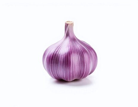 garlic isolated on white