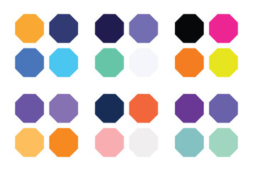 Abstract color palette Color swatches	