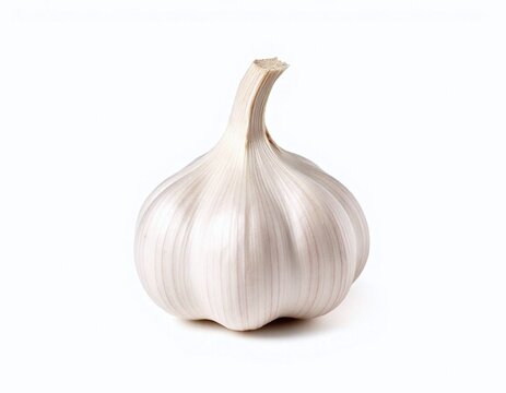 garlic isolated on white