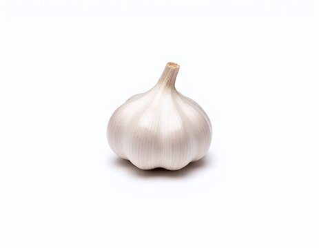 garlic isolated on white