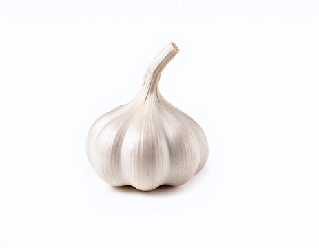 garlic isolated on white