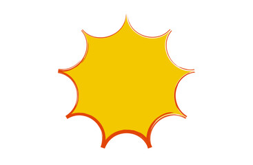 ギザギザふきだし_カラー