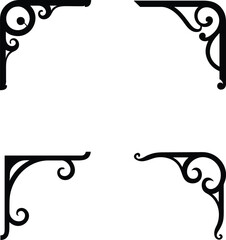 decorative frame with floral ornament